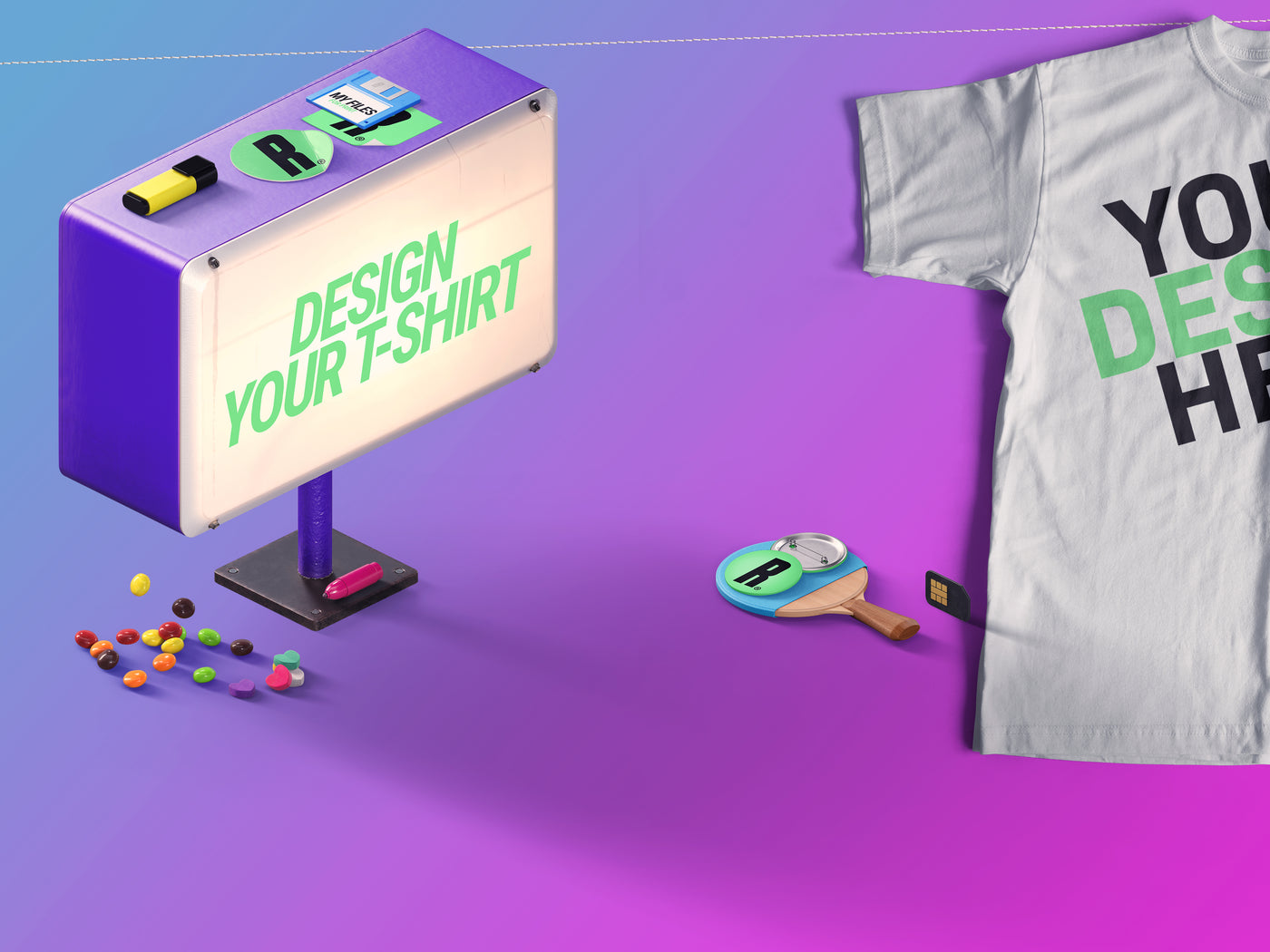 Design your own T-Shirt, σχεδιάστε το δικό σας μπλουζάκι με τη στάμπα που θέλετε